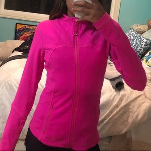 Pink lululemon full zip sweatshirt